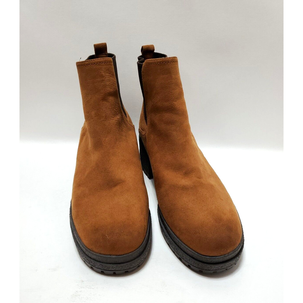 Sam Edelman Boots Womens 9.5M Lug Platform Cumberland Chunky Saddle Brown Circus - Picture 3 of 16